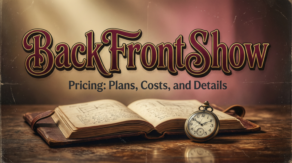 Understanding backtofrontshow pricing and What It Offers