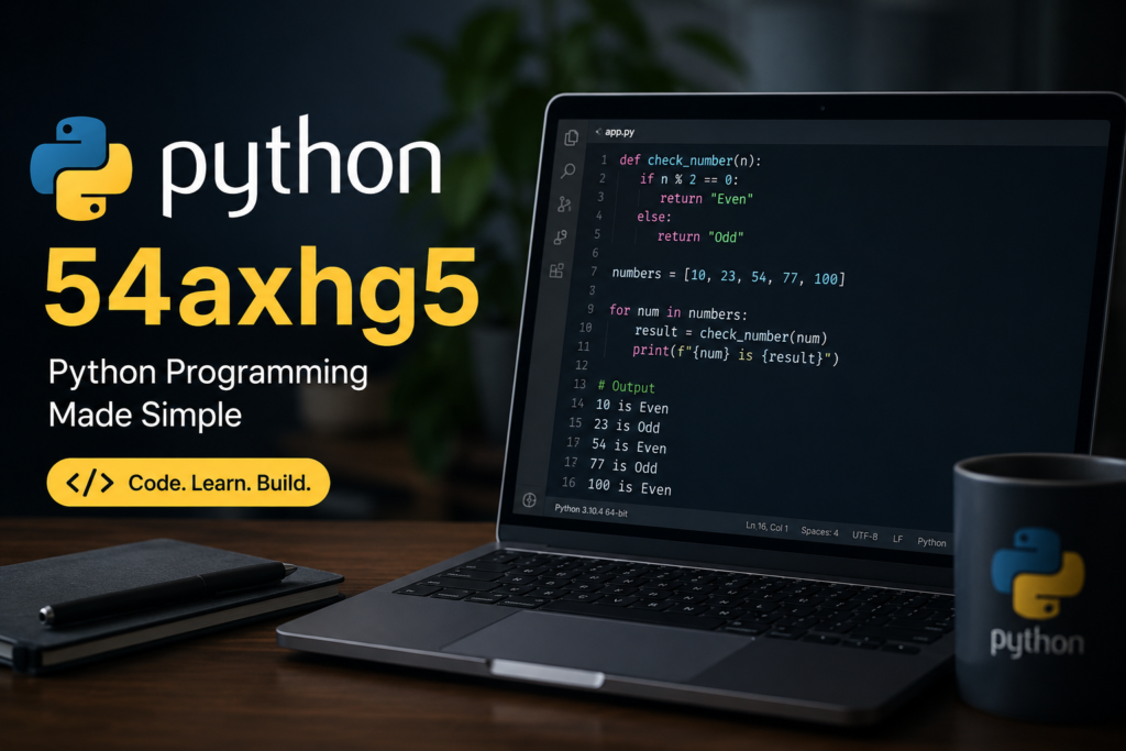 Python 54axhg5 A Complete Guide to Features, Applications, and Benefits